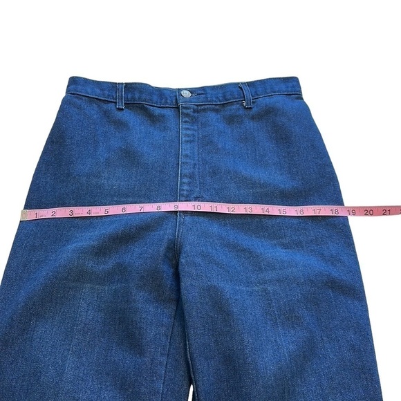 Jean St. Germain Vintage Blue Denim High Rise Straight Jeans - Size 14 - Picture 8 of 11